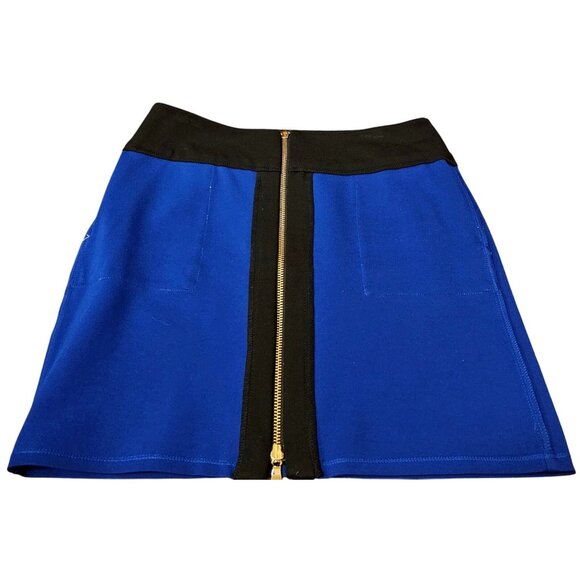 INC Womens Colorblock Mini Skirt With Front Zipper & Pockets Size 12 - Picture 4 of 7